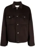 Nanushka Rhys brushed shirt jacket - Brown