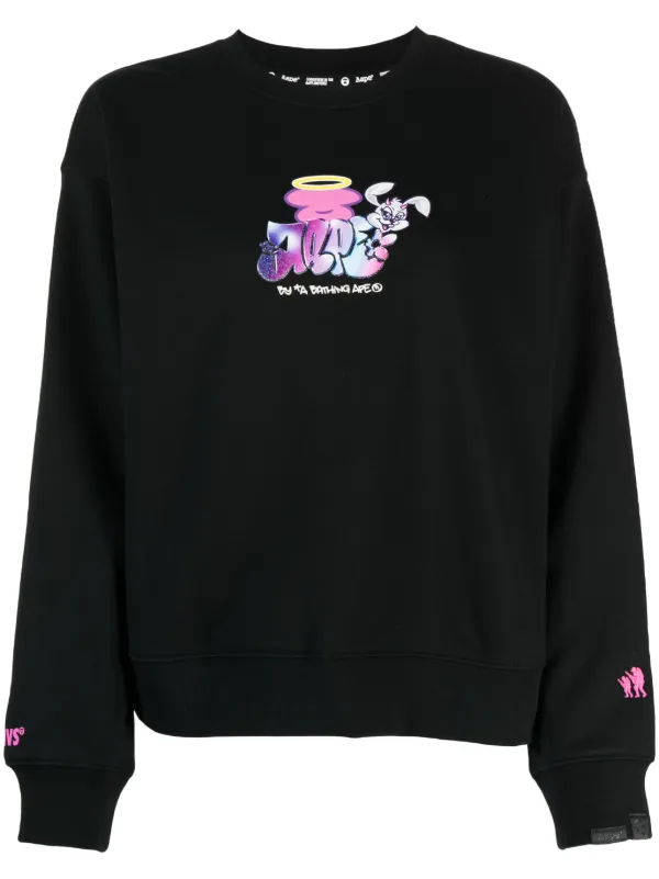 AAPE BY *A BATHING APE® グラフィック スウェットシャツ | ブラック 