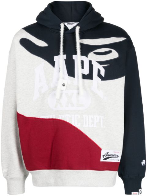 AAPE BY *A BATHING APE logo-print drawstring hoodie Men