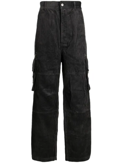 izzue corduroy wide-leg trousers