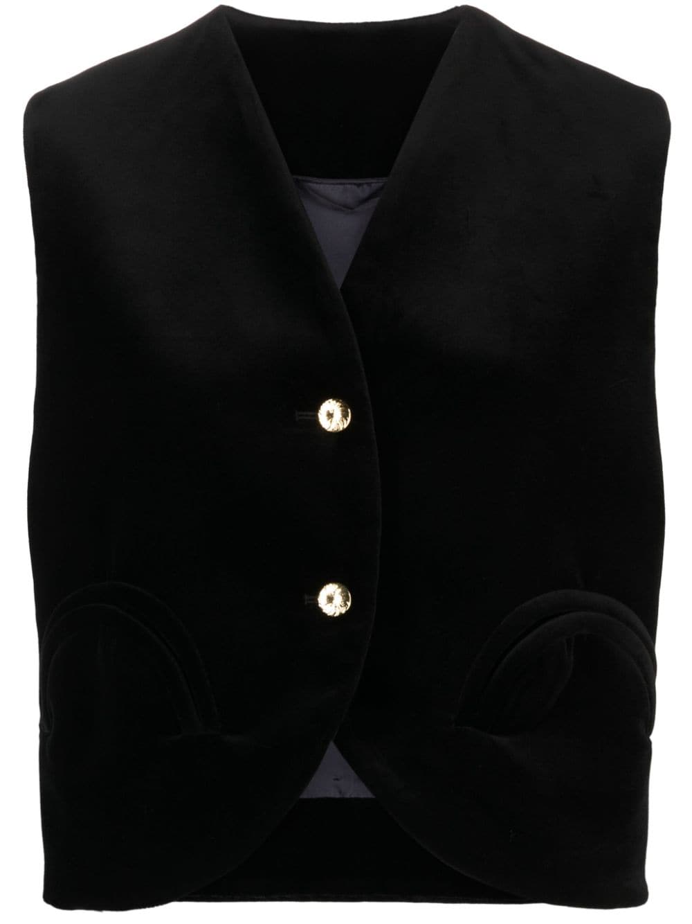 Blazé Milano Jealousy Gliss velvet waistcoat - Black