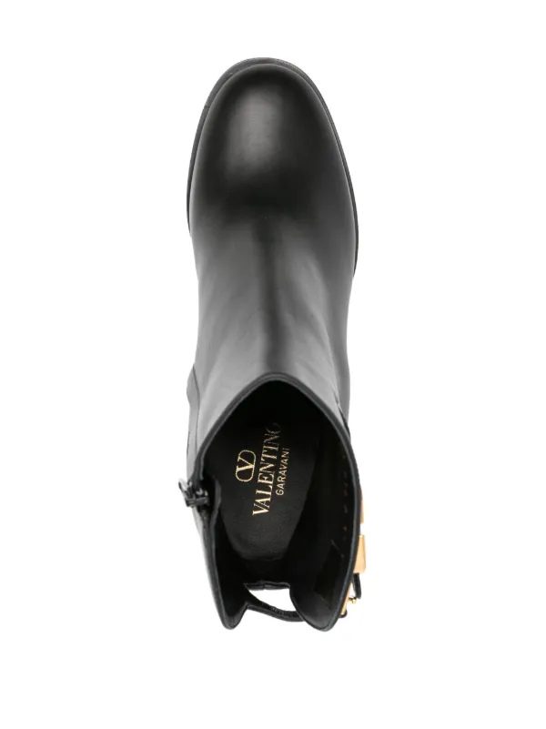 Valentino Garavani Vロゴ シグネチャー 70mm レザーブーツ