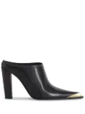 ETRO metallic toe-cap leather mules - Black