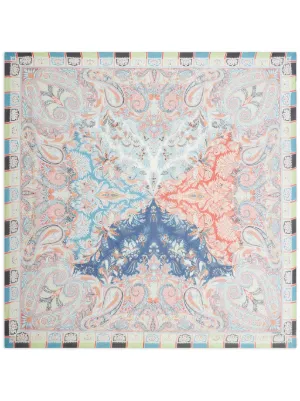 ETRO ペイズリー スカーフ | ブルー | FARFETCH JP
