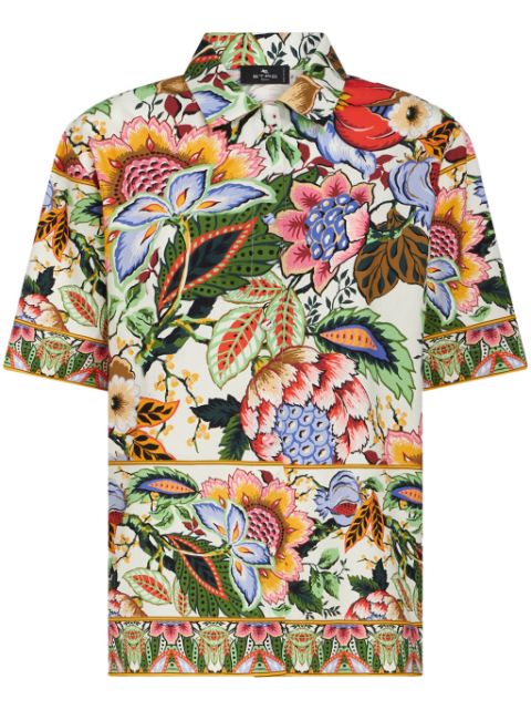 ETRO floral-print cotton shirt Women