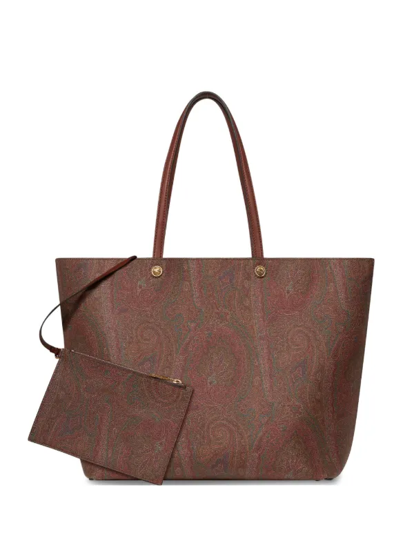 Etro Medium Etro Essential Arnica Bag with Clutch in Brown