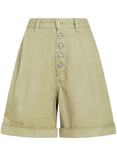 ETRO herringbone-pattern cotton bermuda shorts