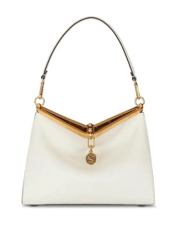 ETRO Medium Vela Leather Shoulder Bag | White | FARFETCH
