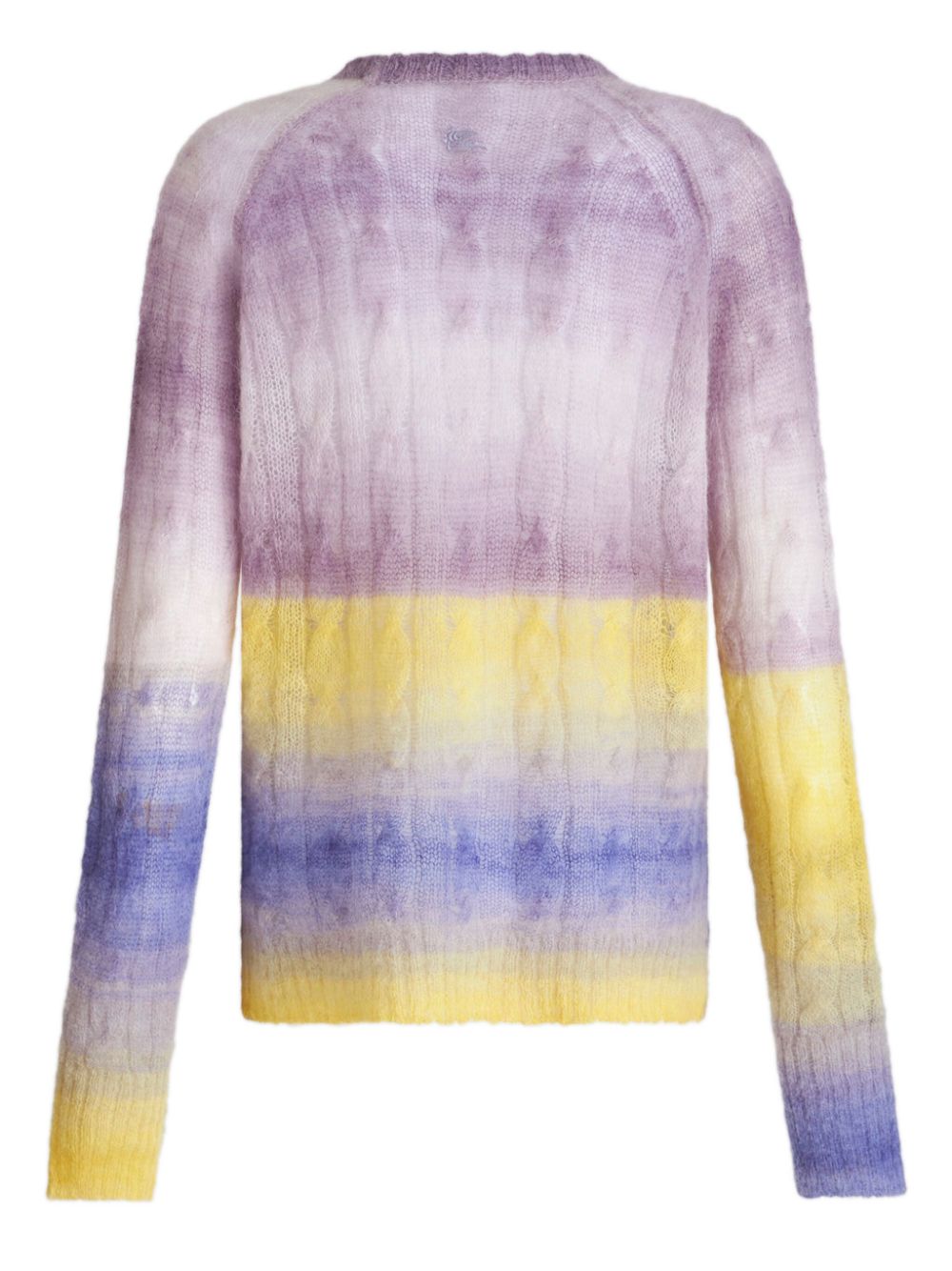 ETRO gradient-effect cable-knit jumper Women