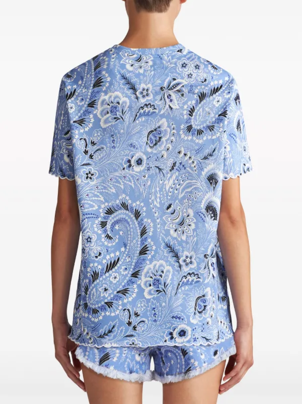 Tシャツ・カットソー ETRO Women Tunic Tops WRJA004699IA417 X0880 BLUE Etro Womens