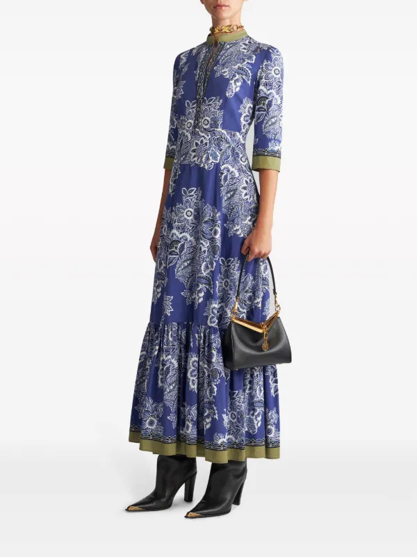 【ETRO】パフスリーブ フローラル マキシドレス ETRO フローラル マキシドレス | ホワイト | FARFETCH JP