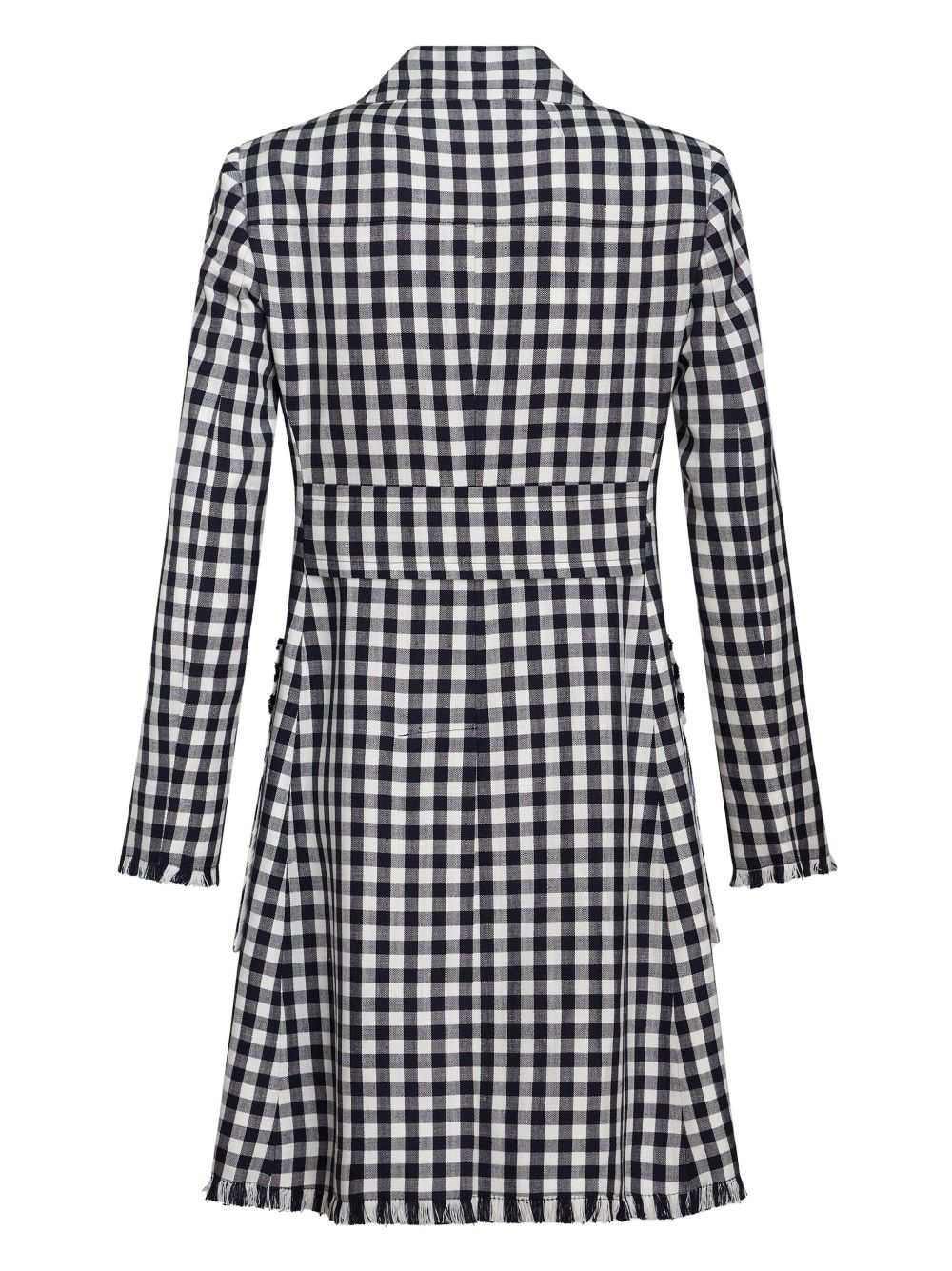 ETRO gingham-print double-breasted coat Women