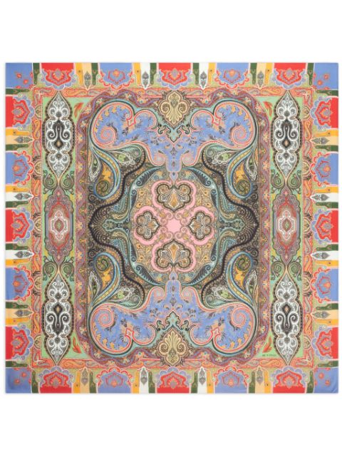 ETRO paisley-print cashmere blend scarf Women