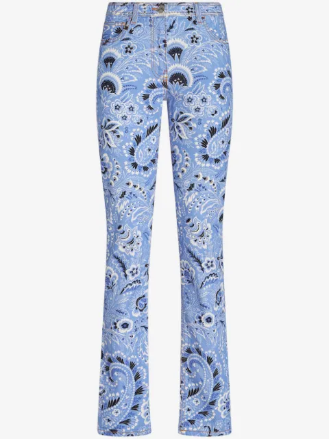 ETRO bandana-print skinny jeans