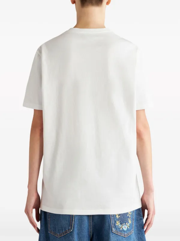 ETRO Pegaso-embroidered Cotton T-shirt | White | FARFETCH