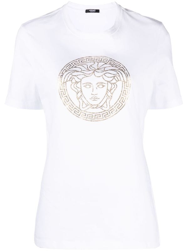 Versace Medusa Head-print Cotton T-shirt - Farfetch