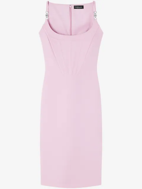 Versace robe mi-longue à épaules dénudées