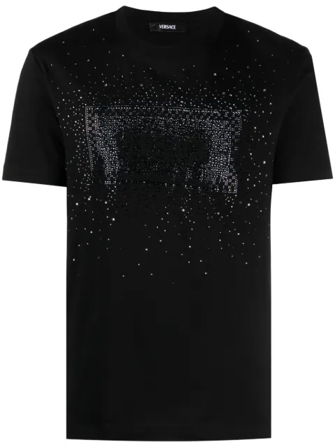 Versace logo-embellished cotton T-shirt