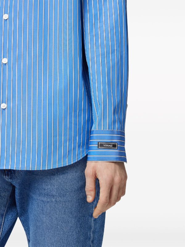 Versace Nautical Striped long-sleeve Shirt - Farfetch