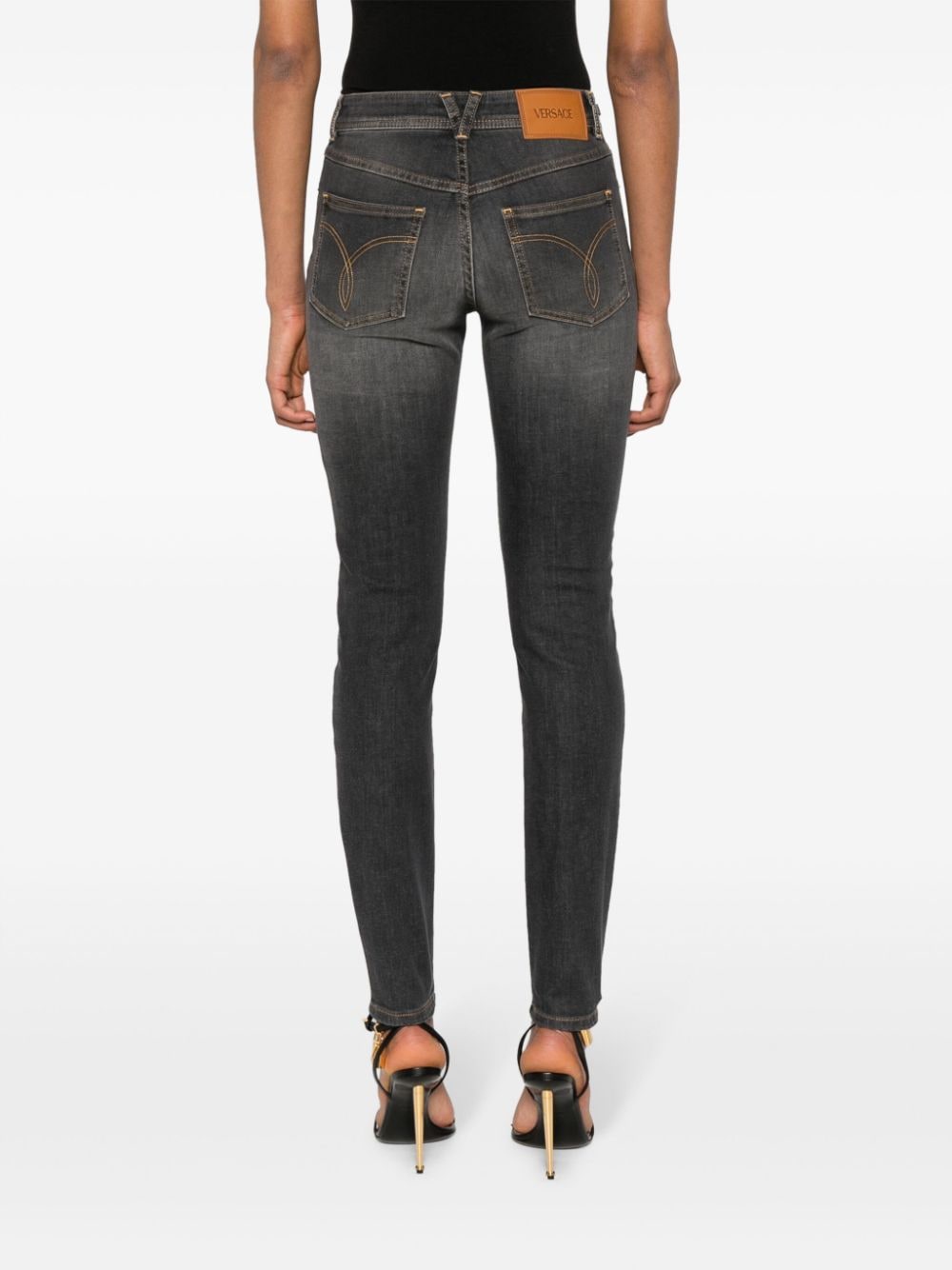 Versace Skinny jeans Grijs