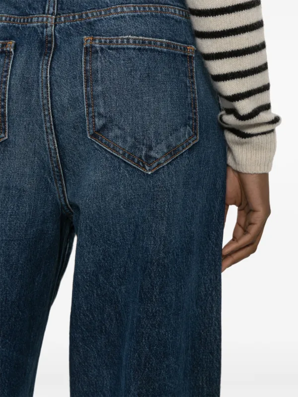 【関税込み】KHAITE インディゴ The Bacall ジーンズ KHAITE The Bacall low-rise Jeans | Blue | FARFETCH
