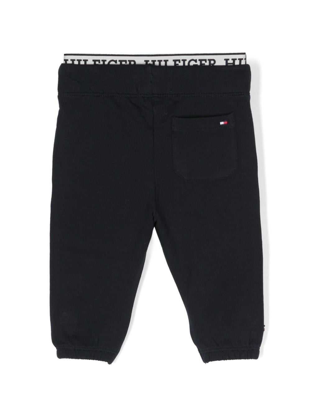 Shop Tommy Hilfiger Junior Embroidered-logo Track Pants In Blue