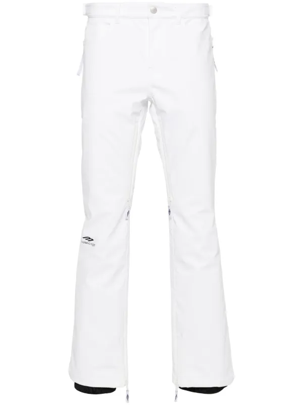 Balenciaga logo print ski trousers women Polyamide Polyester Elastane Polyurethane 34 White