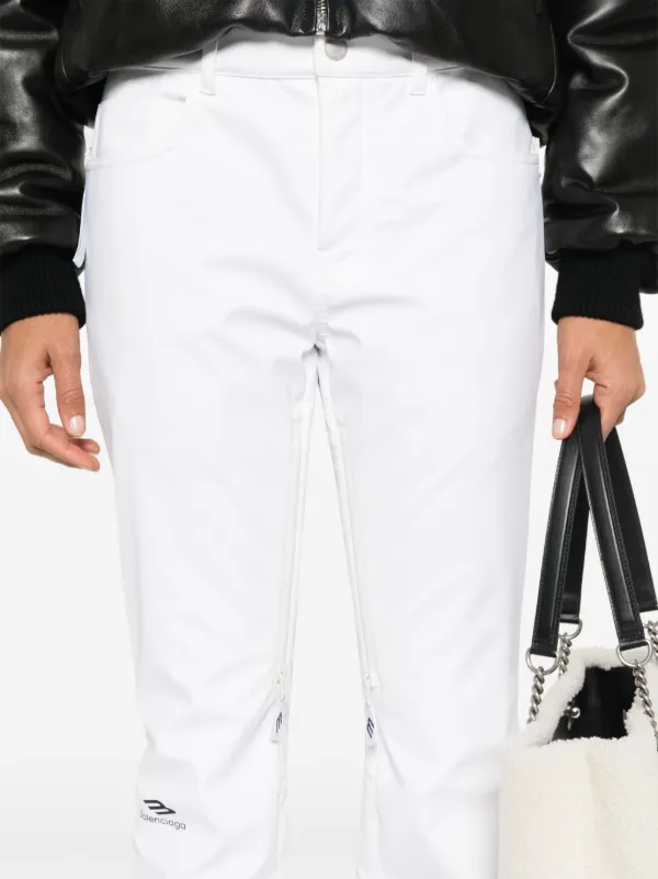 Balenciaga logo-print Ski Trousers | White | FARFETCH