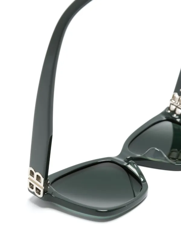 Balenciaga Eyewear Dynasty square-frame Sunglasses | Green