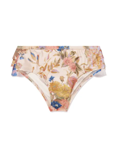 ZIMMERMANN Kids August floral-print bikini bottoms 