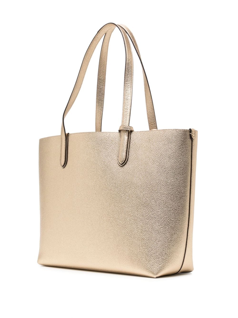 Shop Michael Kors Extra-large Eliza Reversible Metallic Tote Bag In Gold