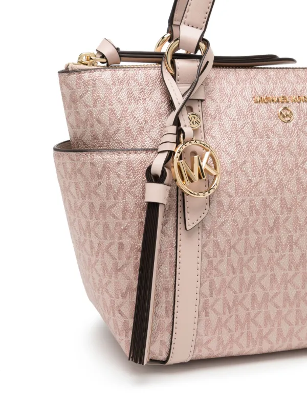 Michael kors logo print on sale bag