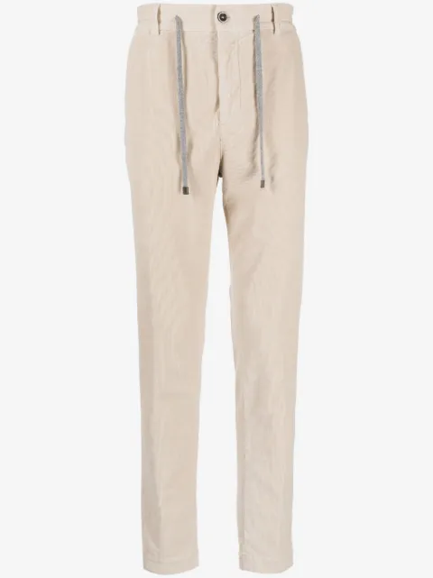 Peserico drawstring-waist corduroy trousers