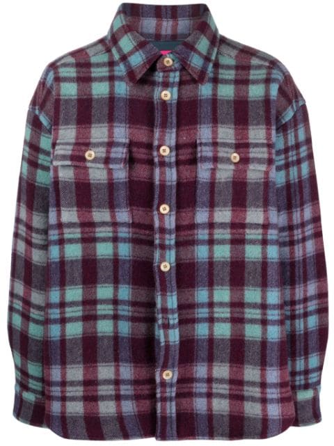 The Elder Statesman check-pattern flannel shirt