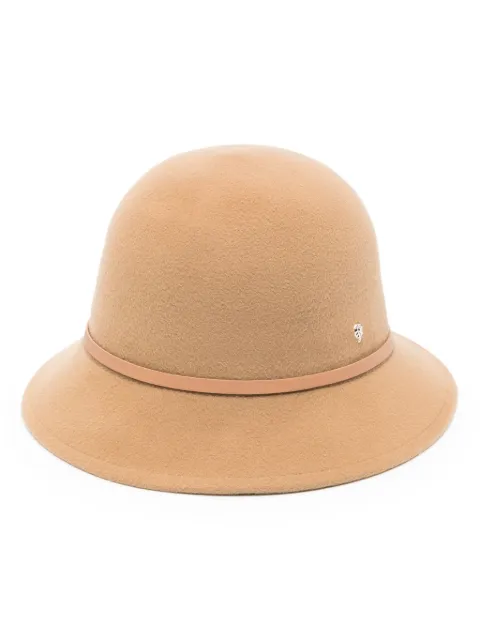 Helen Kaminski Alto 9 leather-trim wool fedora hat