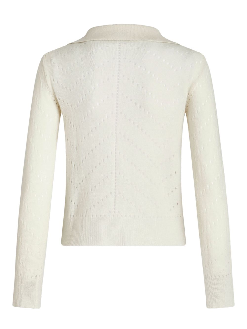 ETRO perforated-detail wool jumper Women