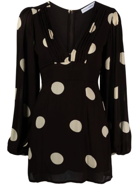 Faithfull the Brand bold polka dot-print minidress