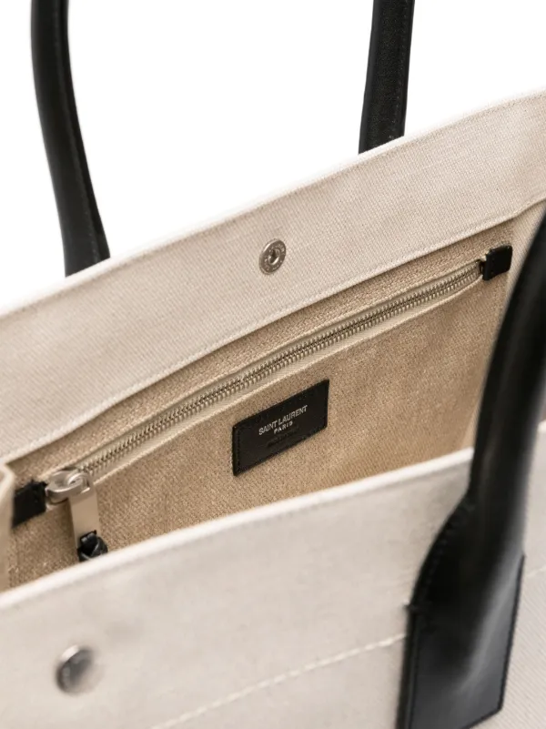 Saint Laurent リヴ・ゴーシュ トートバッグ | ニュートラル | FARFETCH JP