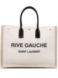 Saint Laurent Rive Gauche cotton tote bag - Neutrals