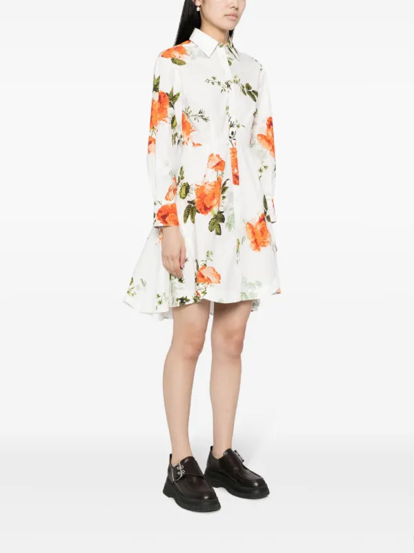 ■ERDEM (アーデム) フローラル コットン ミニドレス □ERDEM (アーデム) フローラル コットン ミニドレス ワンピース