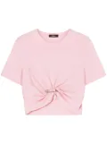 Versace Medusa-safety-pin cotton T-shirt - Pink