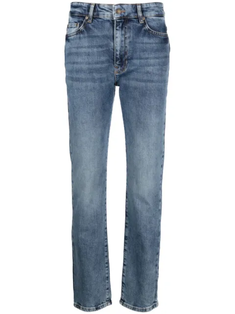 Chiara Ferragni high-rise slim-cut cotton jeans