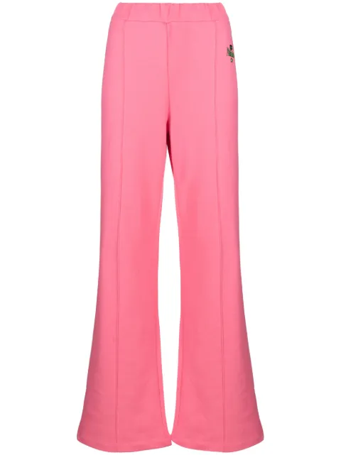 Chiara Ferragni logo-embroidered elasticated-waist track pants