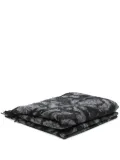Versace Barocco fringed blanket - Grey