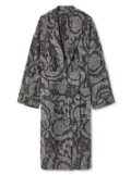 Versace Barocco-print cashmere robe - Grey