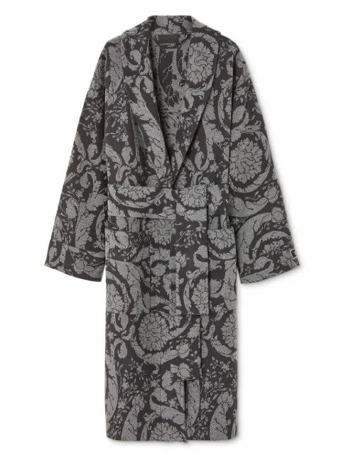 Versace Barocco-print cashmere robe