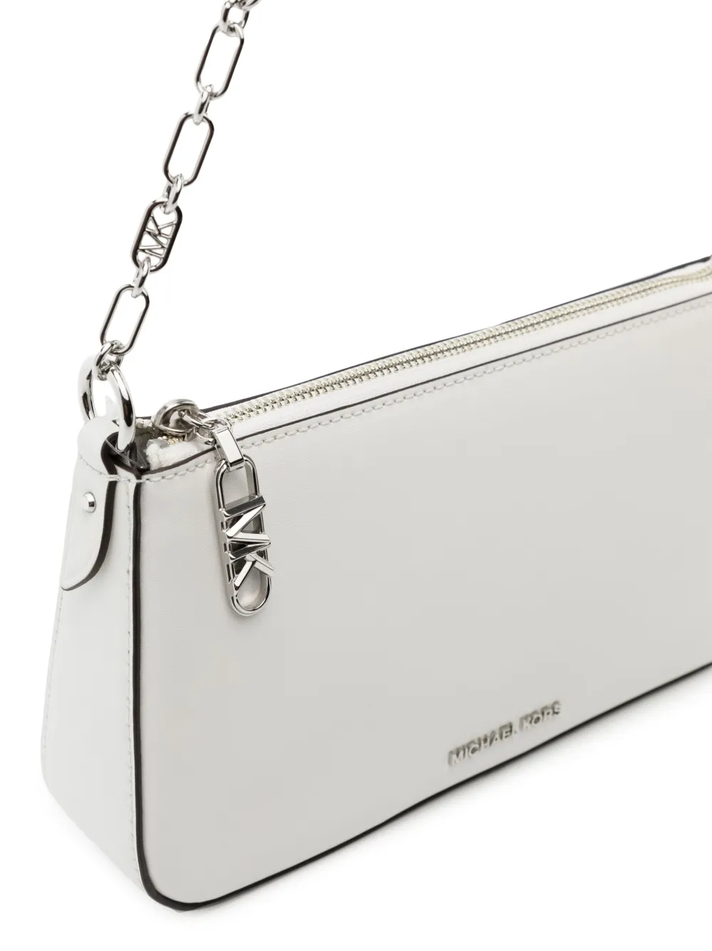 Michael Kors Empire schoudertas met logo Wit