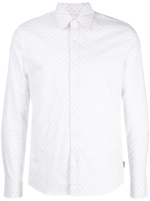 Michael Kors logo-print poplin shirt
