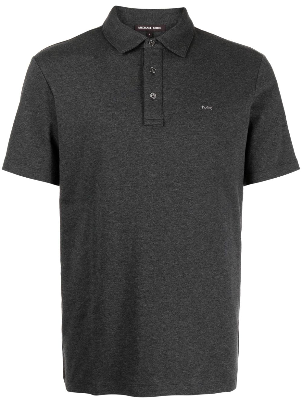 Michael Kors logo-embroidered cotton polo shirt - Grey