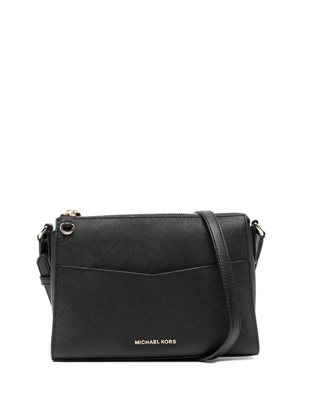 Michael Kors Kaylee Logo-lettering Crossbody Bag In Black